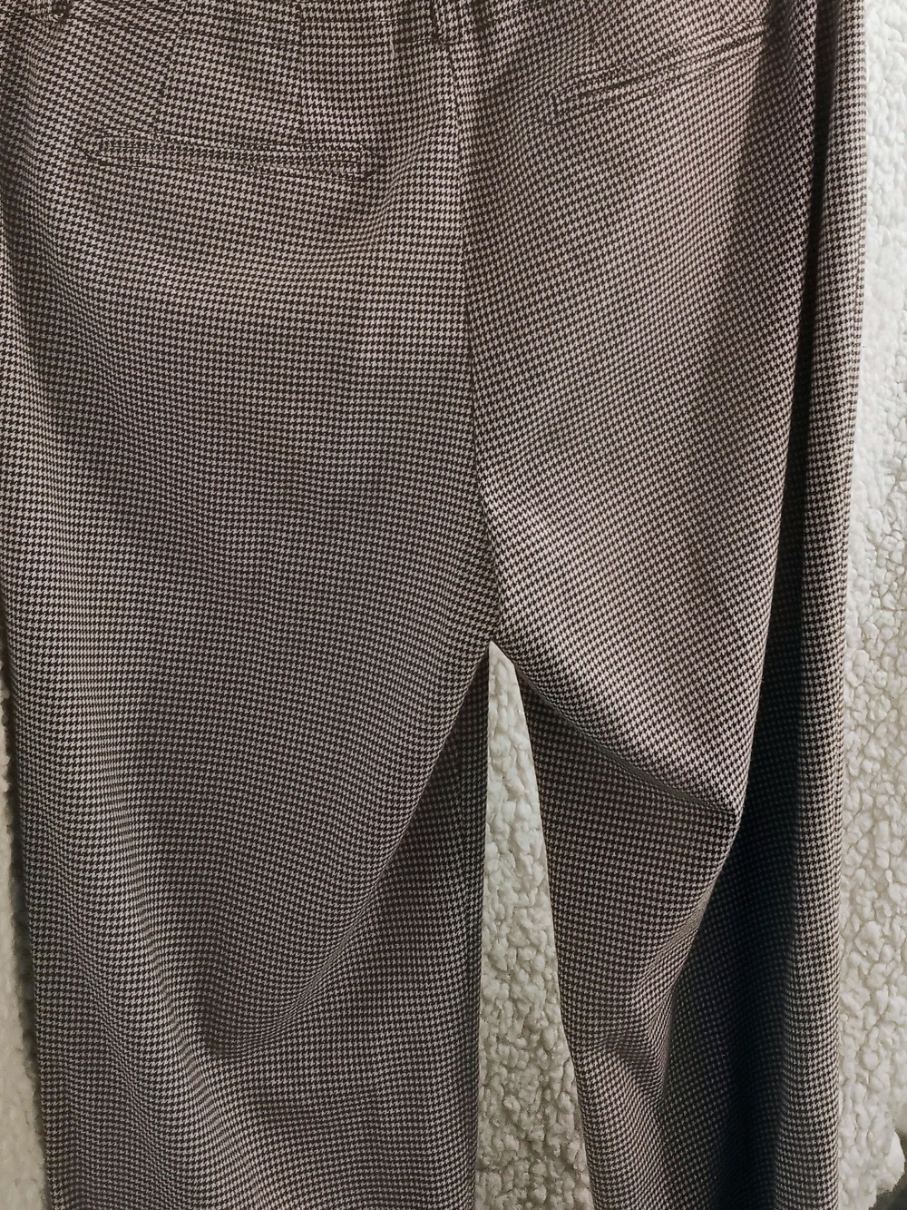Christopher & Banks Black and Gray Houndstooth Straight-Leg Trousers Size 4 - Picture 5 of 5